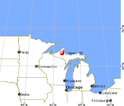 L'Anse, Michigan map