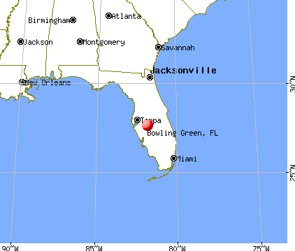 Bowling Green, Florida map