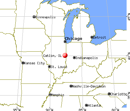 Catlin, Illinois map