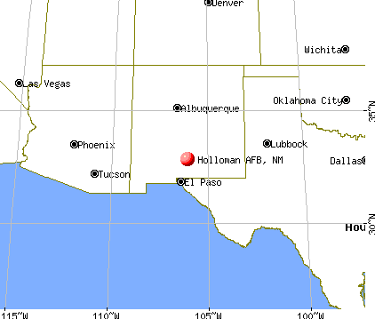 Holloman AFB, New Mexico map