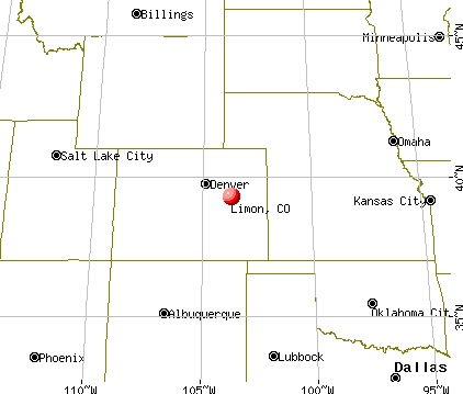 Limon, Colorado map