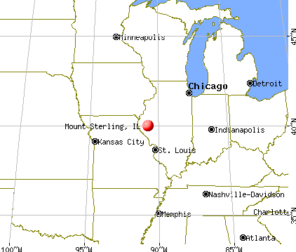 Mount Sterling, Illinois map
