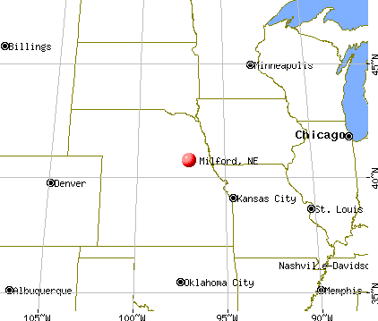 Milford, Nebraska map