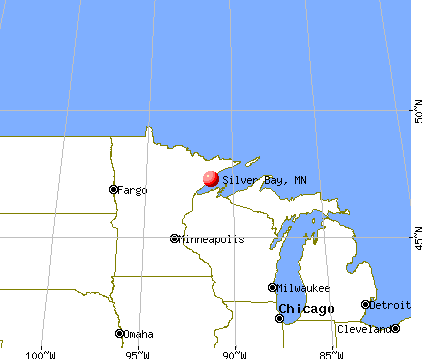 Silver Bay, Minnesota map
