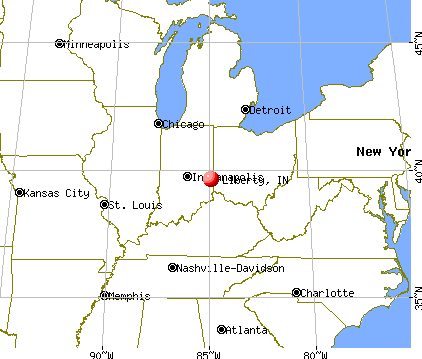 Liberty, Indiana map