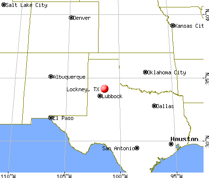 Lockney, Texas map