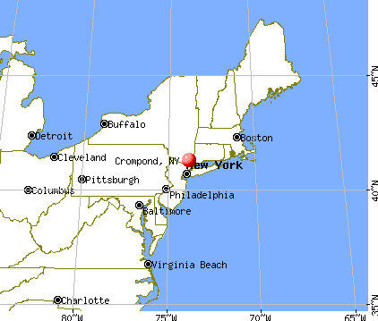 Crompond, New York map