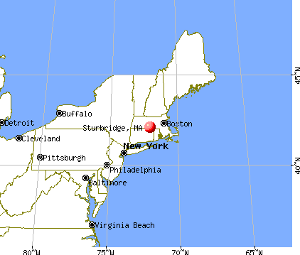 Sturbridge, Massachusetts map