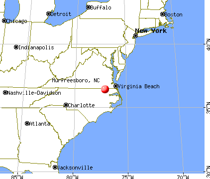 Murfreesboro, North Carolina map