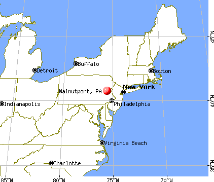 Walnutport, Pennsylvania map