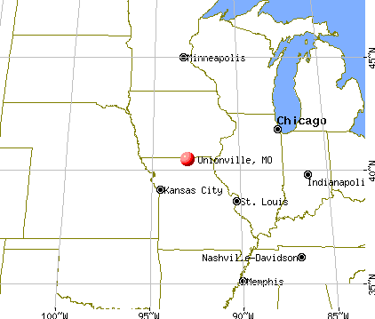 Unionville, Missouri map