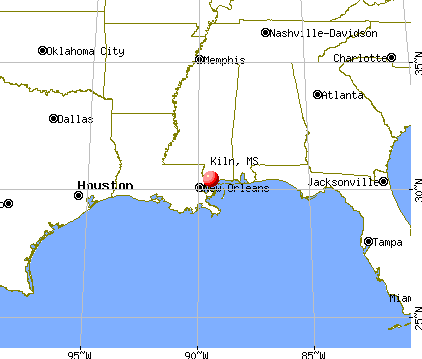 Kiln, Mississippi map