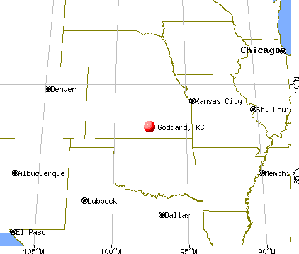 Goddard, Kansas map
