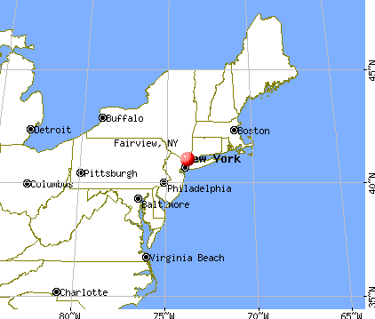 Fairview, New York map