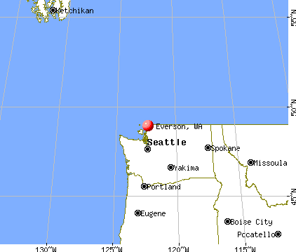 Everson, Washington map