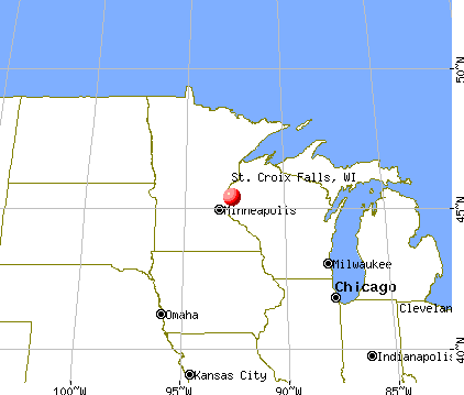 St. Croix Falls, Wisconsin map