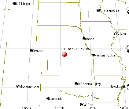 Plainville, Kansas map