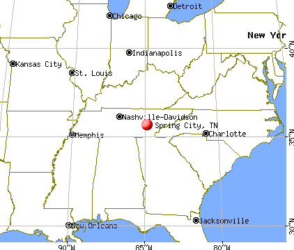 Spring City, Tennessee map