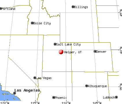 Helper, Utah map