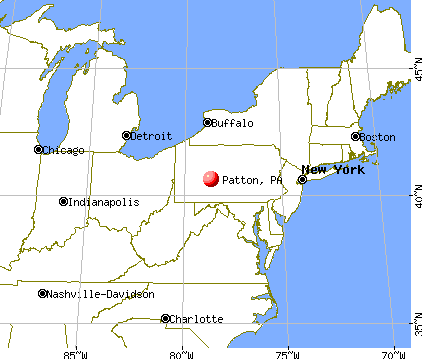 Patton, Pennsylvania map