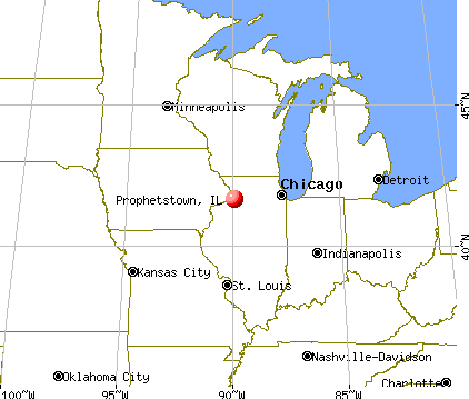 Prophetstown, Illinois map