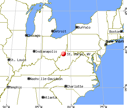 St. Marys, West Virginia map