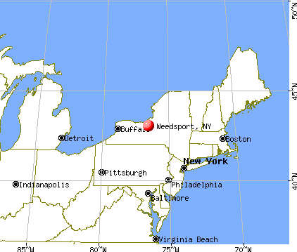 Weedsport, New York map