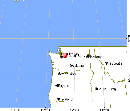 Gold Bar, Washington map