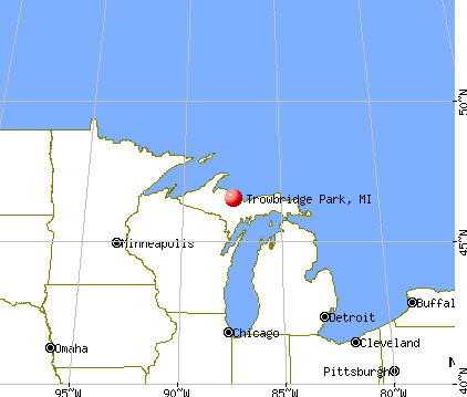 Trowbridge Park, Michigan map