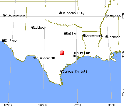 Circle D-KC Estates, Texas map