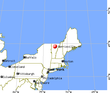 Morrisville, Vermont map
