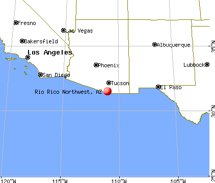 Rio Rico Northwest, Arizona map