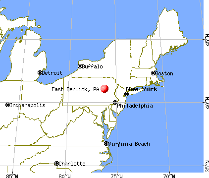 East Berwick, Pennsylvania map