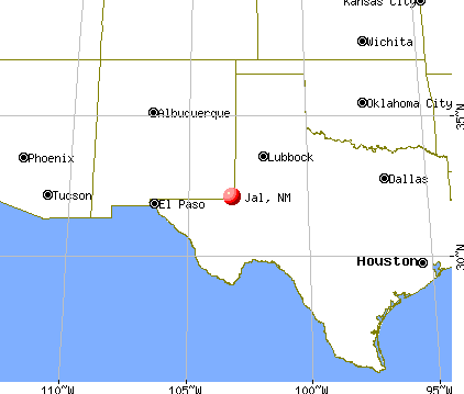Jal, New Mexico map
