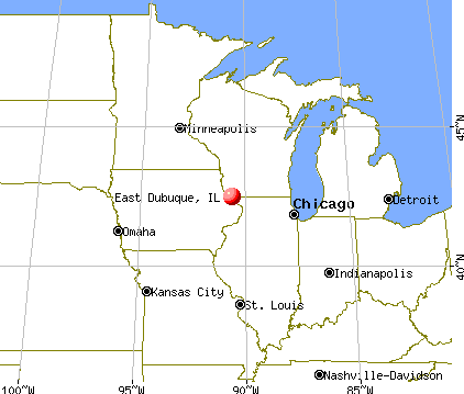 East Dubuque, Illinois map