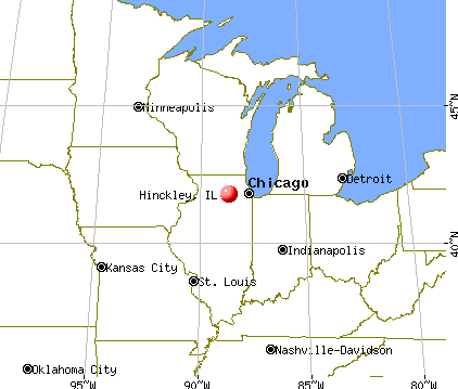 Hinckley, Illinois map