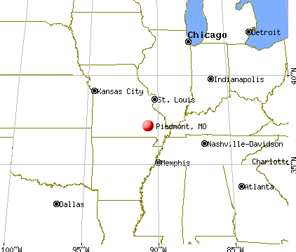 Piedmont, Missouri map