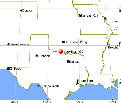 Waurika, Oklahoma map