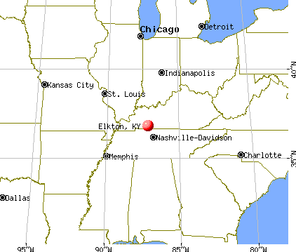 Elkton, Kentucky map