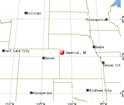Imperial, Nebraska map