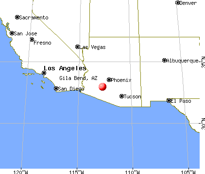 Gila Bend, Arizona map