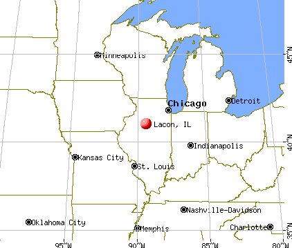 Lacon, Illinois map