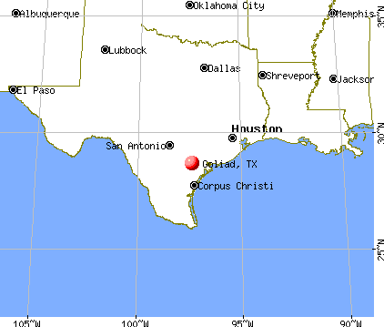 Goliad, Texas map
