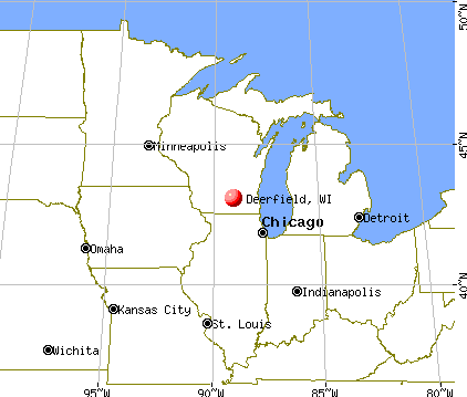 Deerfield, Wisconsin map
