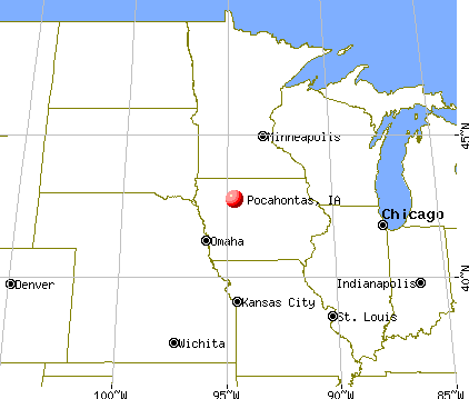Pocahontas, Iowa map