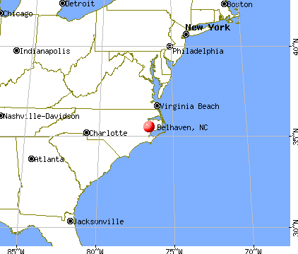 Belhaven, North Carolina map