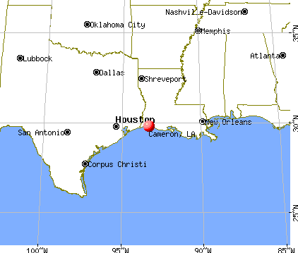 Cameron, Louisiana map