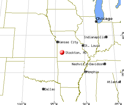 Stockton, Missouri map