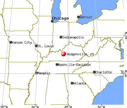 Hodgenville, Kentucky map