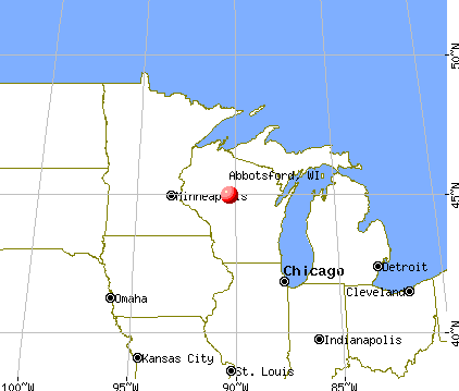 Abbotsford, Wisconsin map